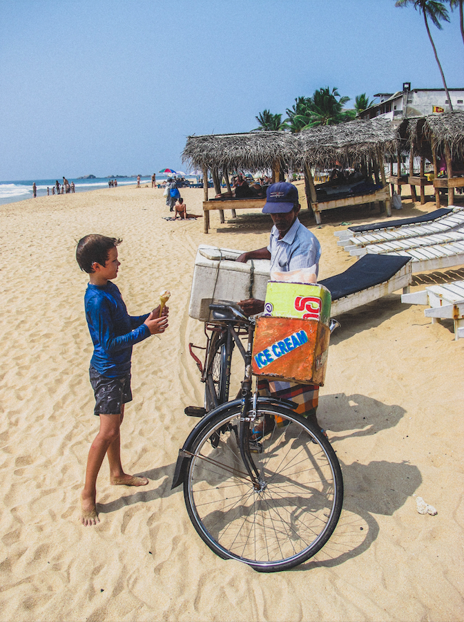 Hawker on Bike Sri Lanka By the Sea with Three Family Travel Jacqueline Alwill Brown Paper Nutrition